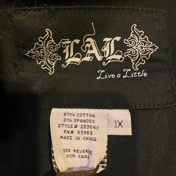 Live A Little W Sz 1X jacket brand new with tag - Picture 7 of 9